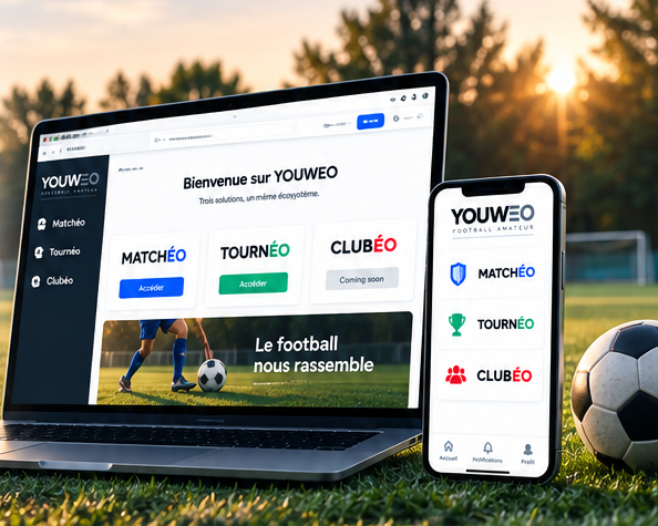 Applications YOUWEO sur ordinateur et téléphone