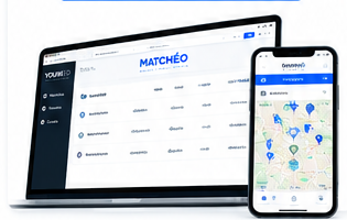 Matchéo sur ordinateur et téléphone